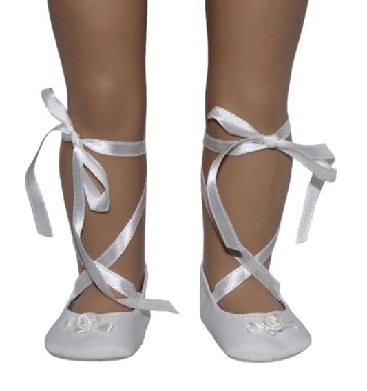 White Hard Soled Ballet Slippers