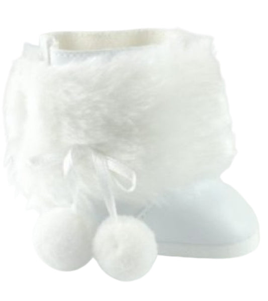 White Boots w/ Fur