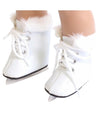 White Ice Skates w/Fur