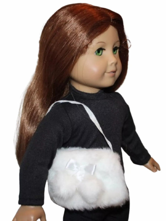 White Fur Purse