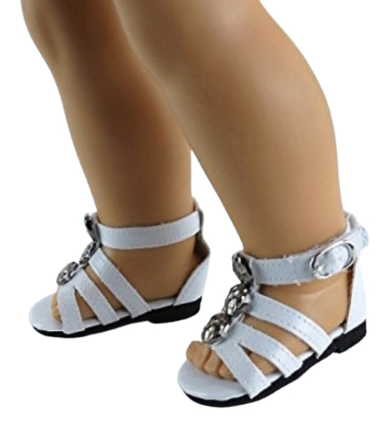 White Gladiator Sandals