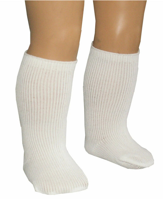 Heavy White Knee High Socks