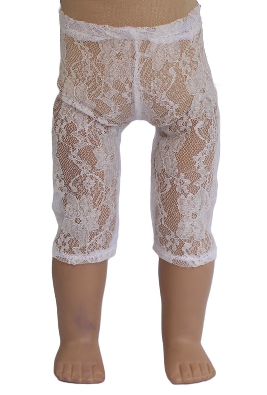 White Lace Leggings
