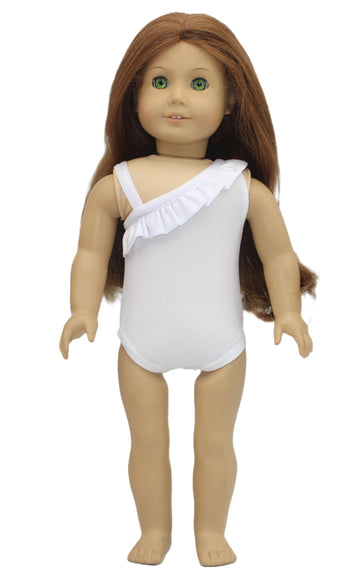 White Ruffled Swimsuit