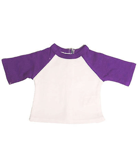 Baseball Tee - Purple Sleeve