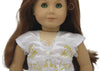 White & Purple Princess Gown