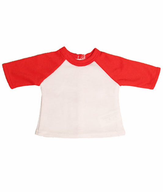 Baseball Tee - Red Sleeve