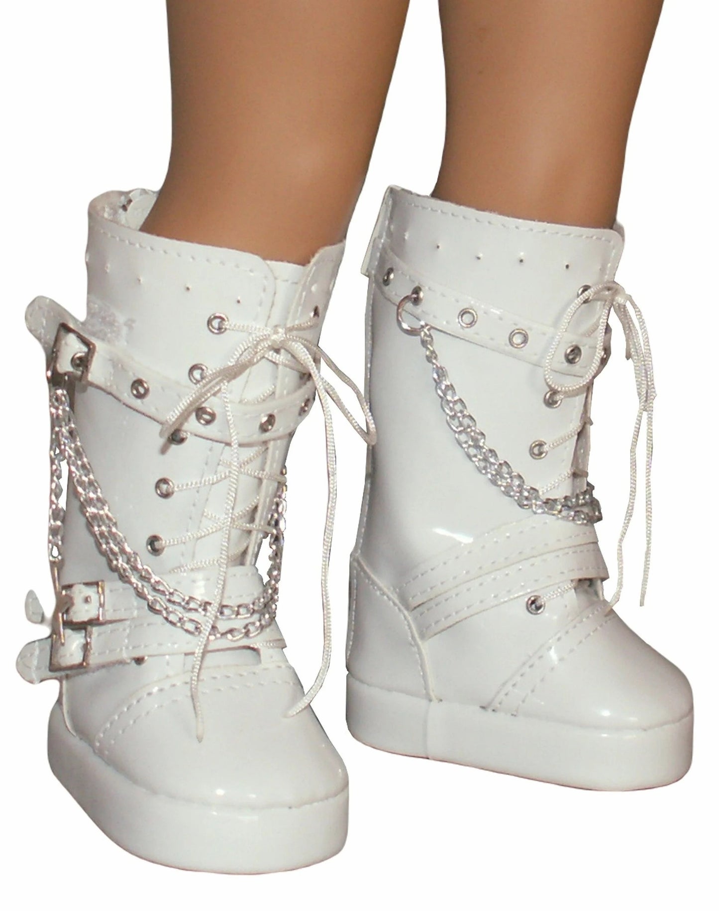 White Rocker Boots
