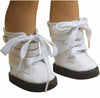 AS IS! White Chunky Buckle Boots