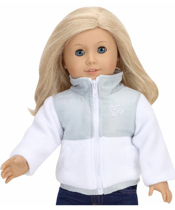 White & Silver Ski Jacket