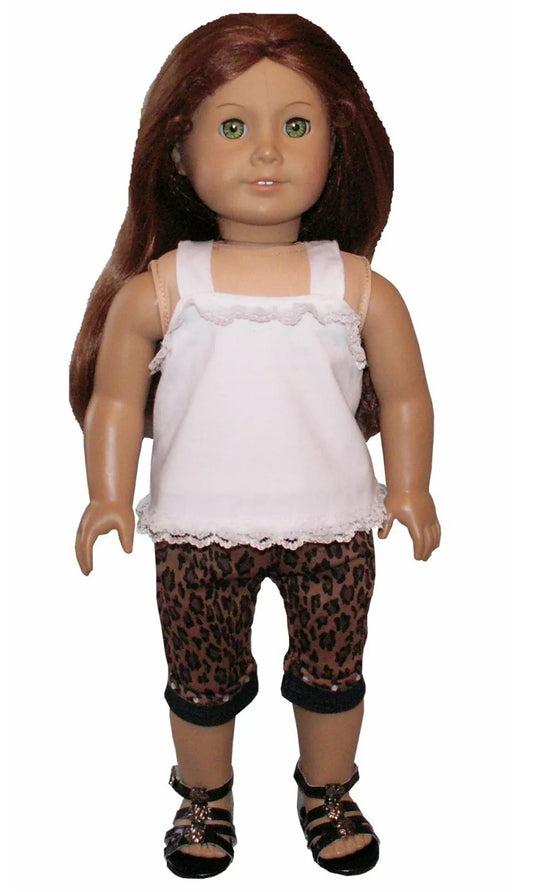 Leopard Capris Set