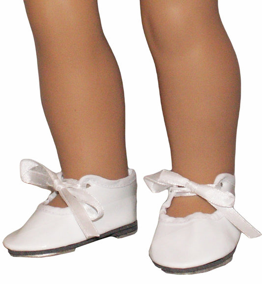 White Jazz Tap Dance Shoes