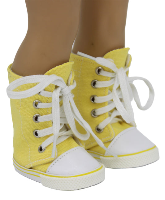 Yellow High Top Sneakers