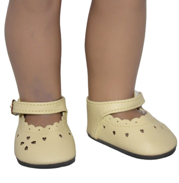 Yellow Mary Janes w/Hearts