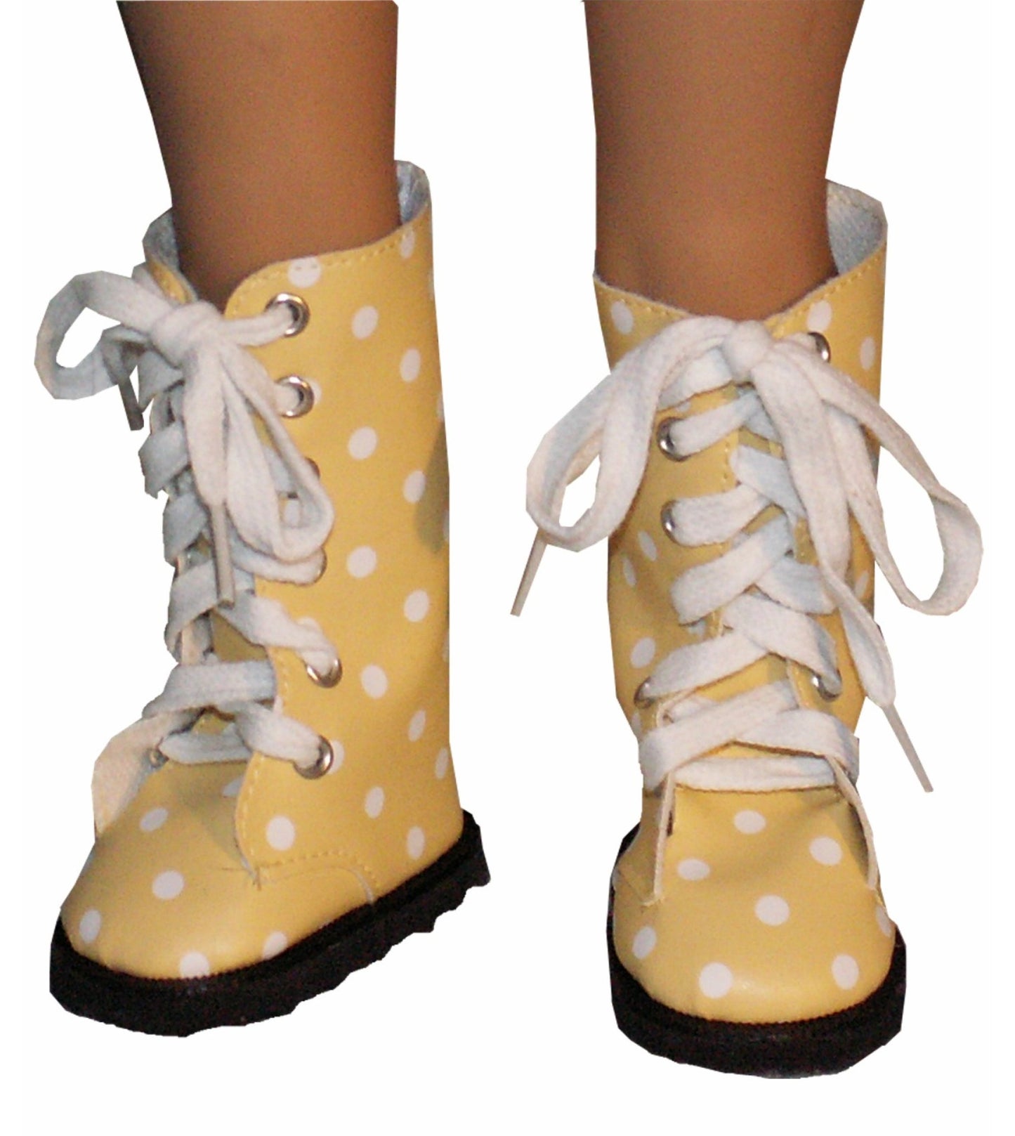 Yellow Polka Dot Boots
