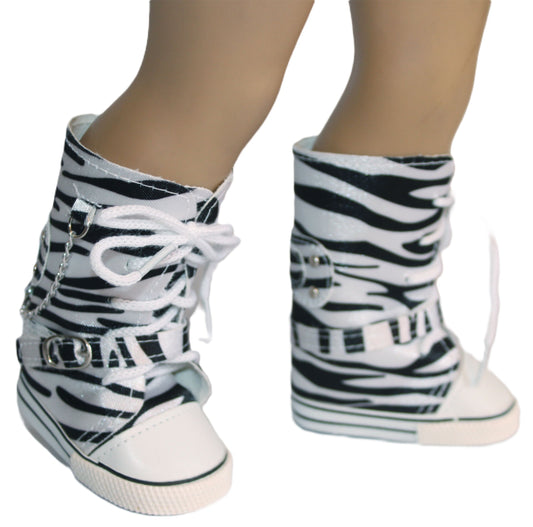 Zebra High Top Sneakers